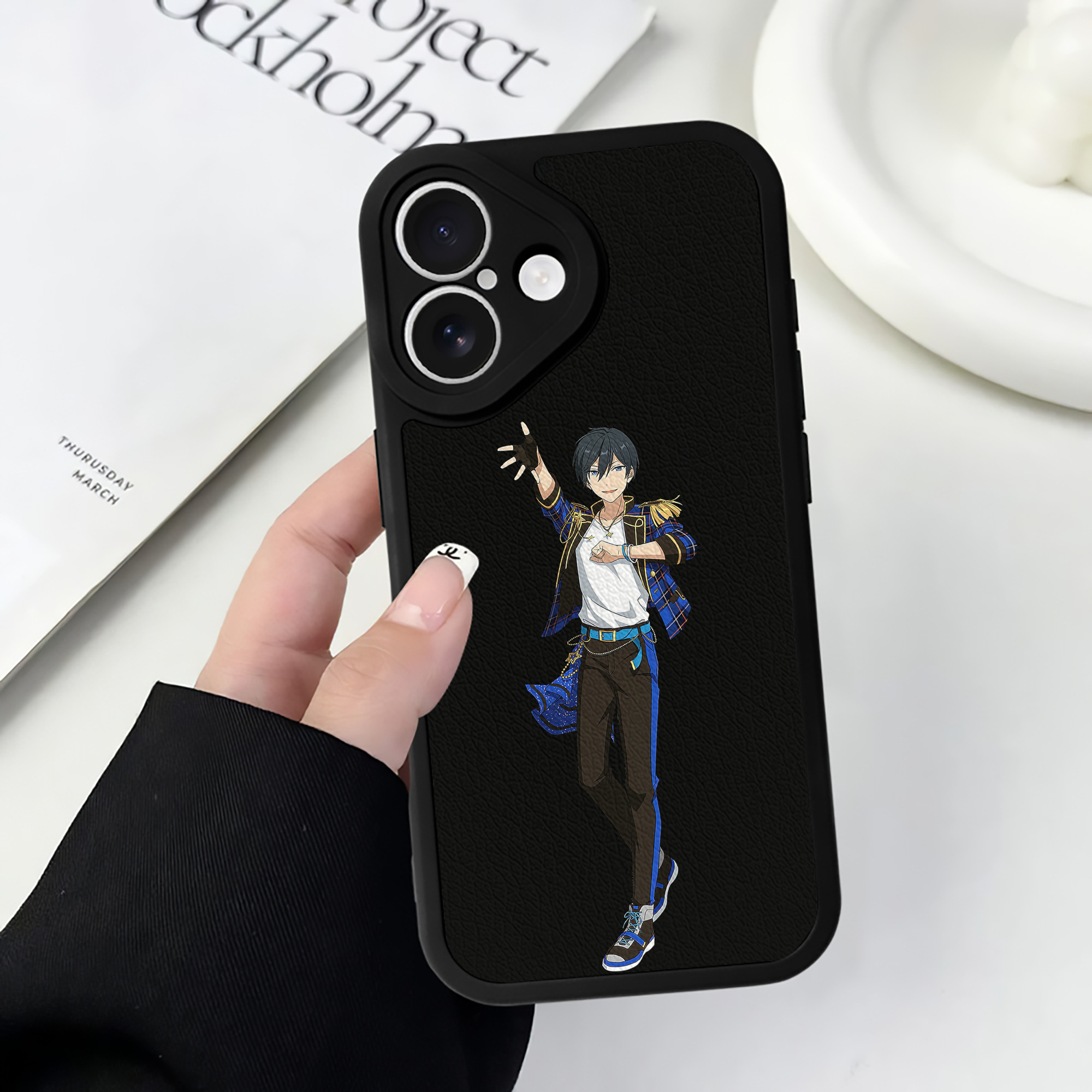 （画像用） あんさんぶるスターズ! Ensemble Stars 【iPhone 16シリーズ対応】シリコンスマホケース（レザー調） 材質：シリコン